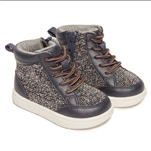 Baby Boy Garanimals Blue Lace Up High Top Sneakers Size 5